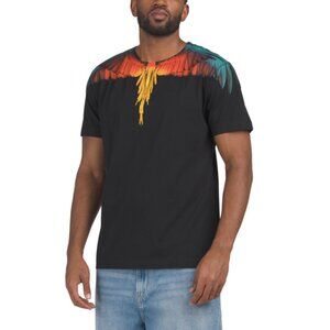 MARCELO BURLON Black Made In Portugal Icon Wings Regular T-shirt